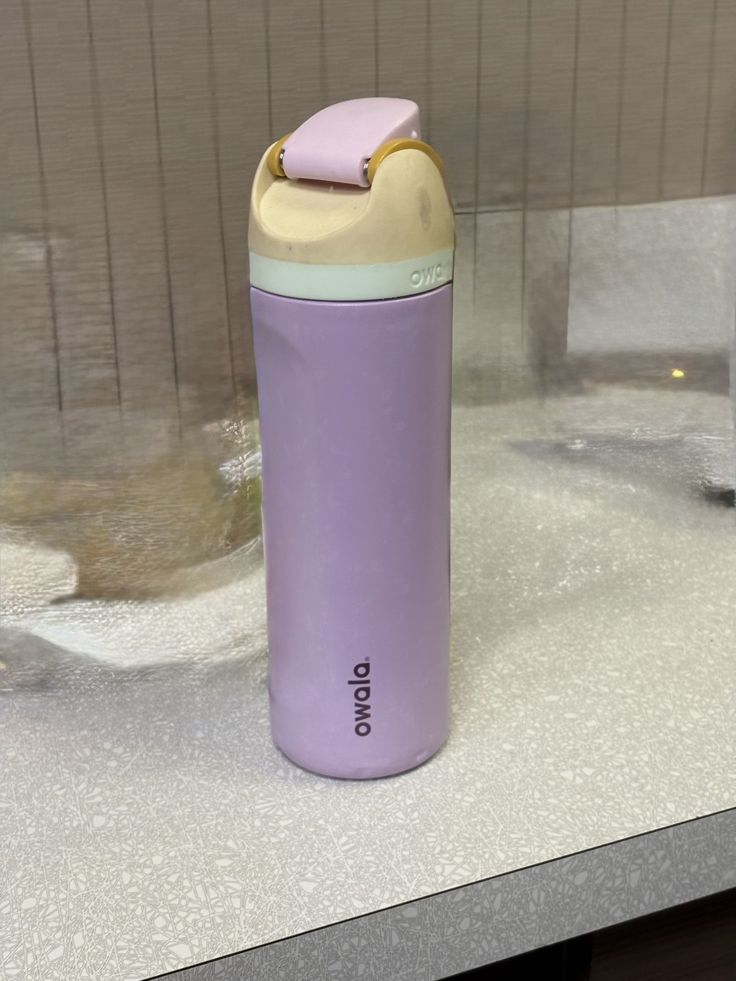 Owala Water Bottle 24oz Purple +yellow Top 