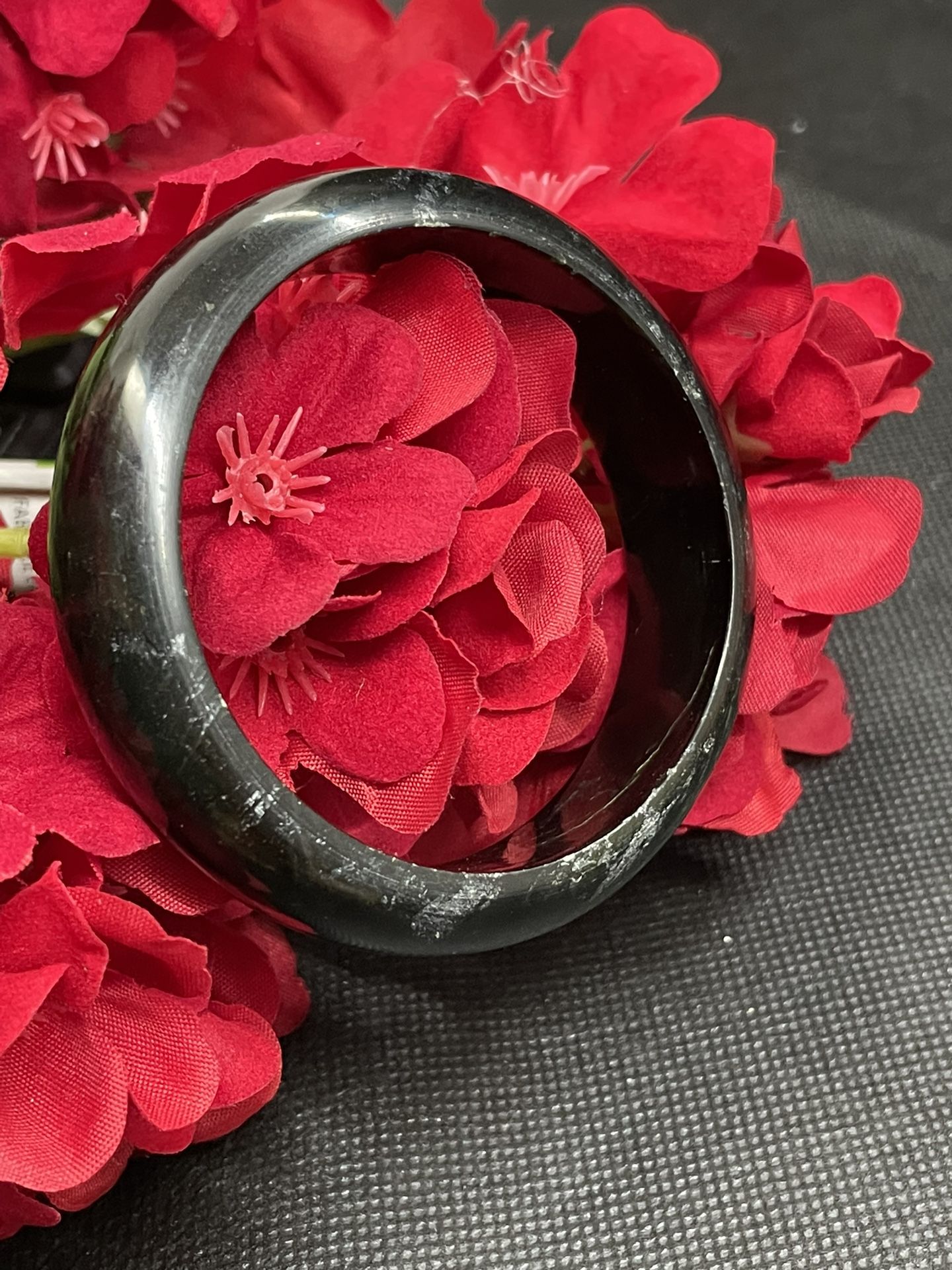 Black Gemstone Bangle