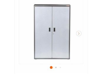 48” Wide Heavy-Duty Steel Garage Storage Cabinet – 72” Tall – $300