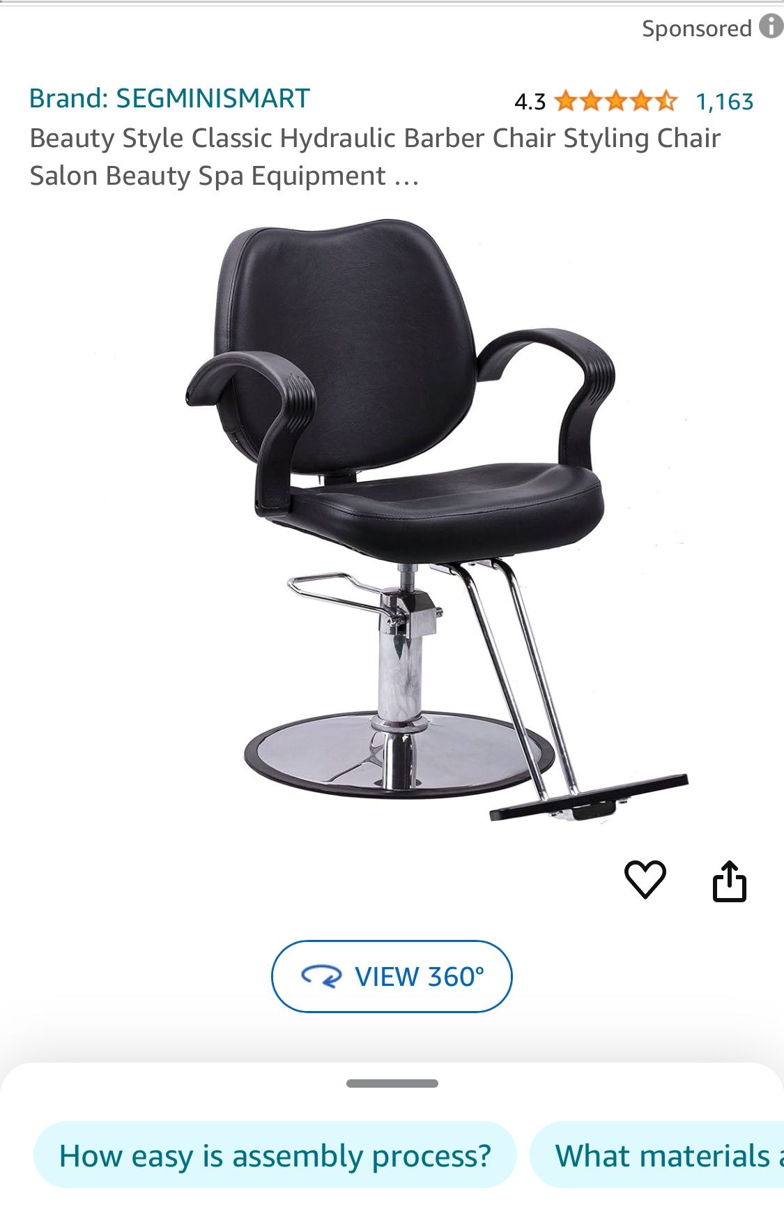 Beauty Stylist Barber Chair
