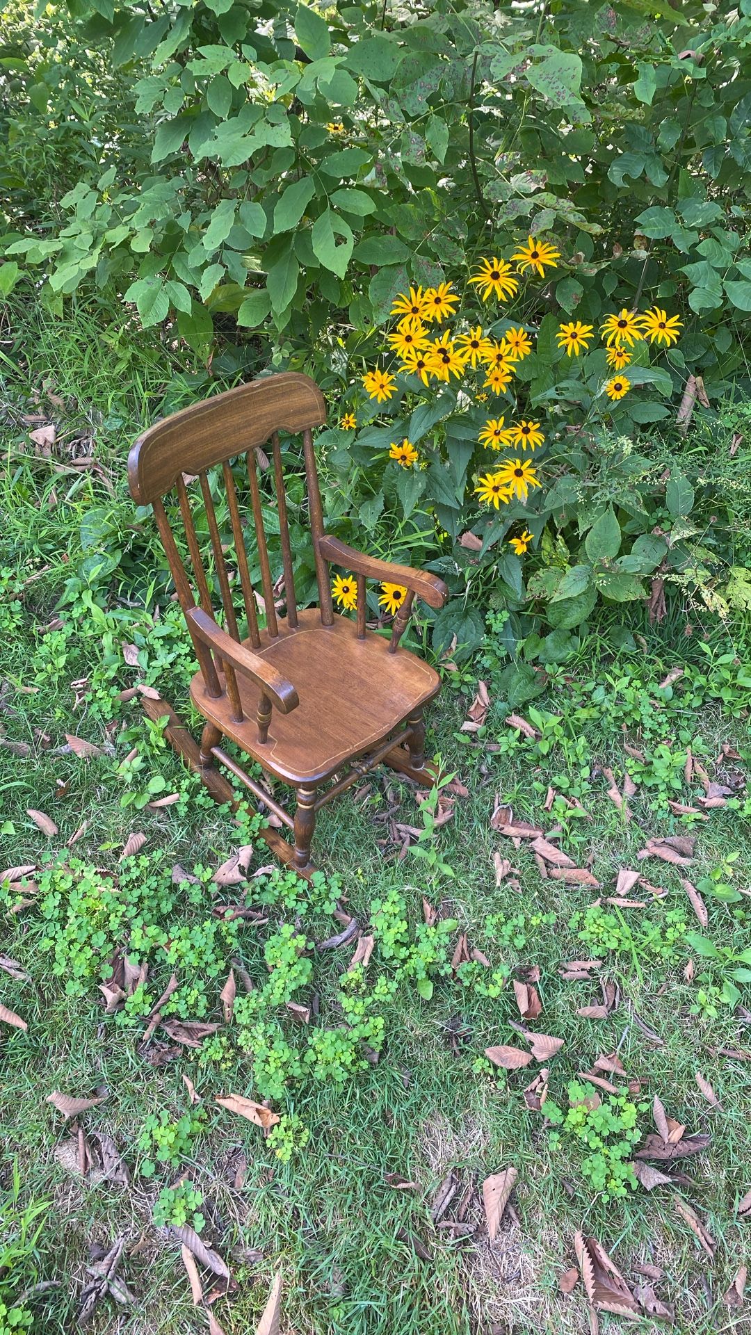 Vintage Toddler Kids Rocking Chair Amish Built