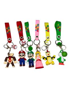 New set of 6 keychains