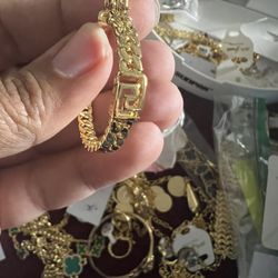 Earring Plated 21 K Gold