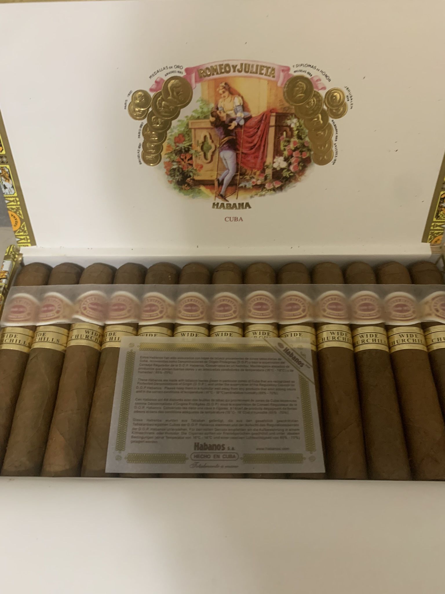Romeo Y Julieta Wide Churchill Box