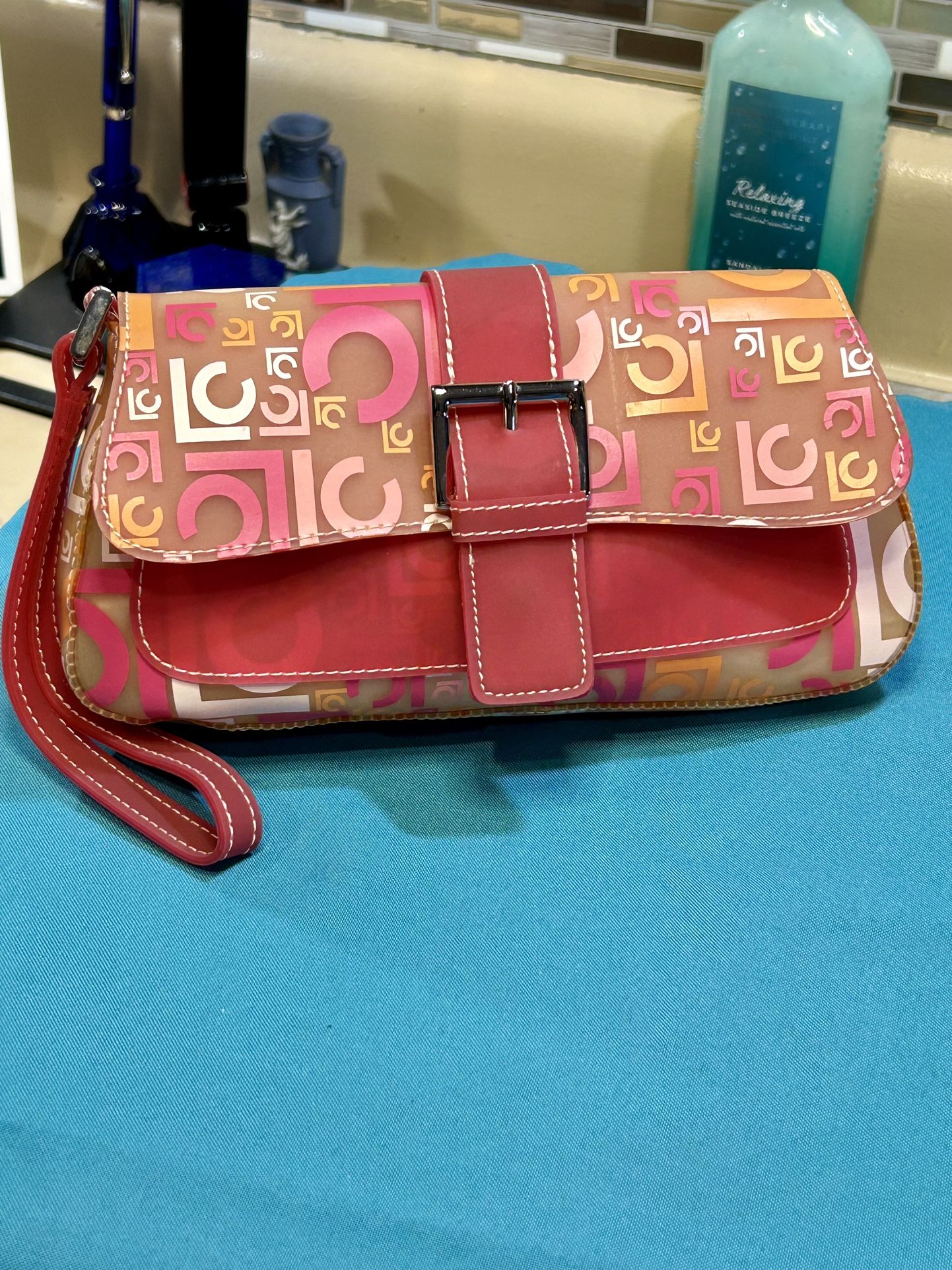 Adorable Rubber Liz Claiborne Wristlet, Perfect for summer fun.