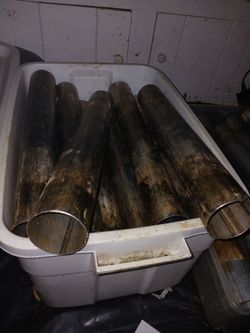 Metal purging tubes