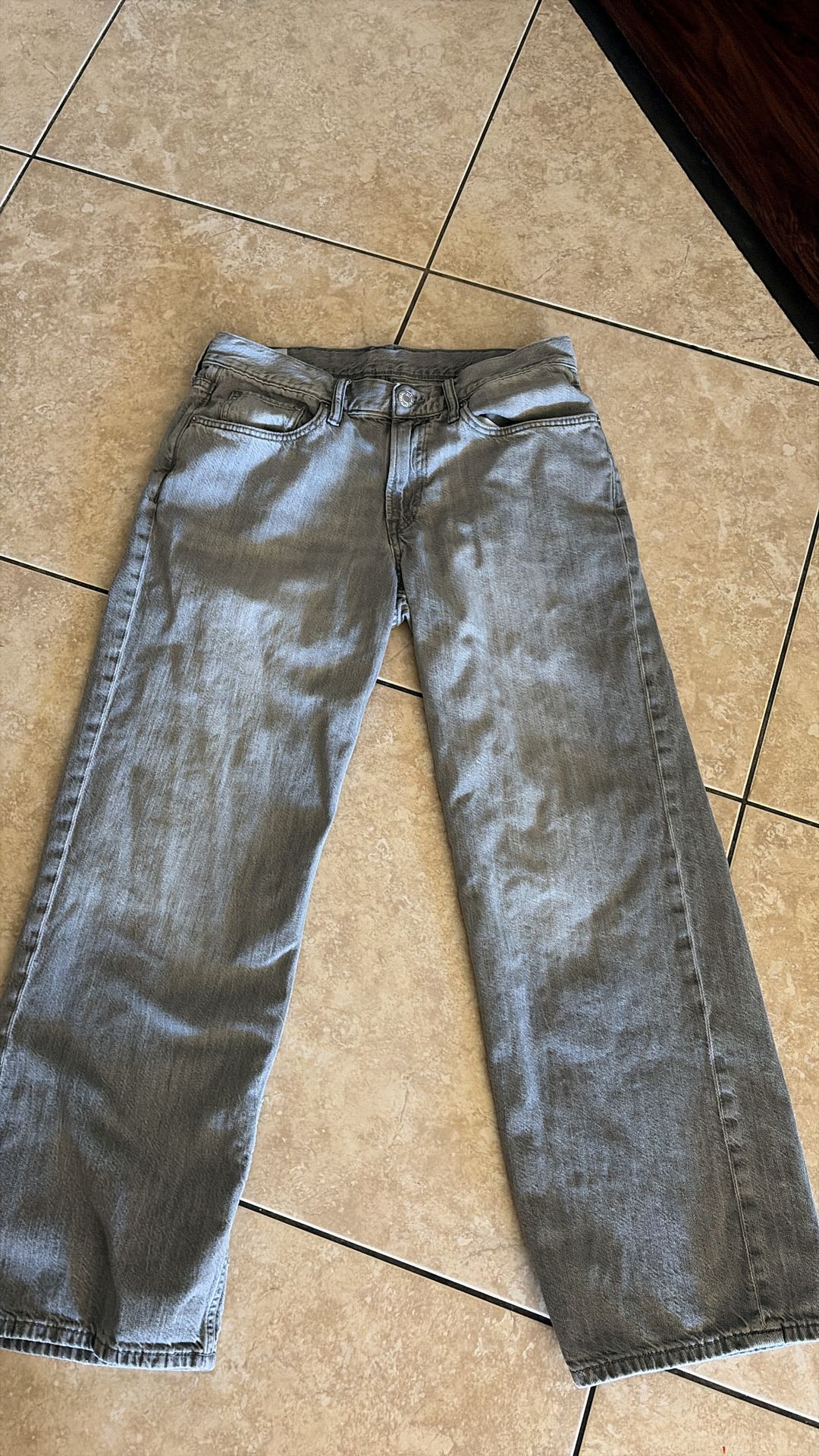 Gray baggy H&M pants