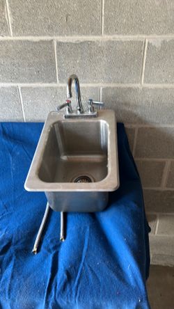 Stainless steel drop-in hand sink