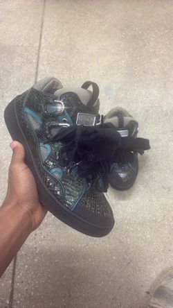 Lanvin Curb Green Black Snake Skin