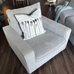 Comfy Armchair Light Grey - Living Spaces