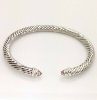 David Yurman 5mm Morganite & Diamonds Bracelet