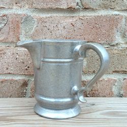 Vintage Wilton Armetale George III Pewter Open Side Pour Creamer/Pitcher 