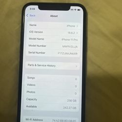 iPhone 11 Pro  256 UNLUCKED 