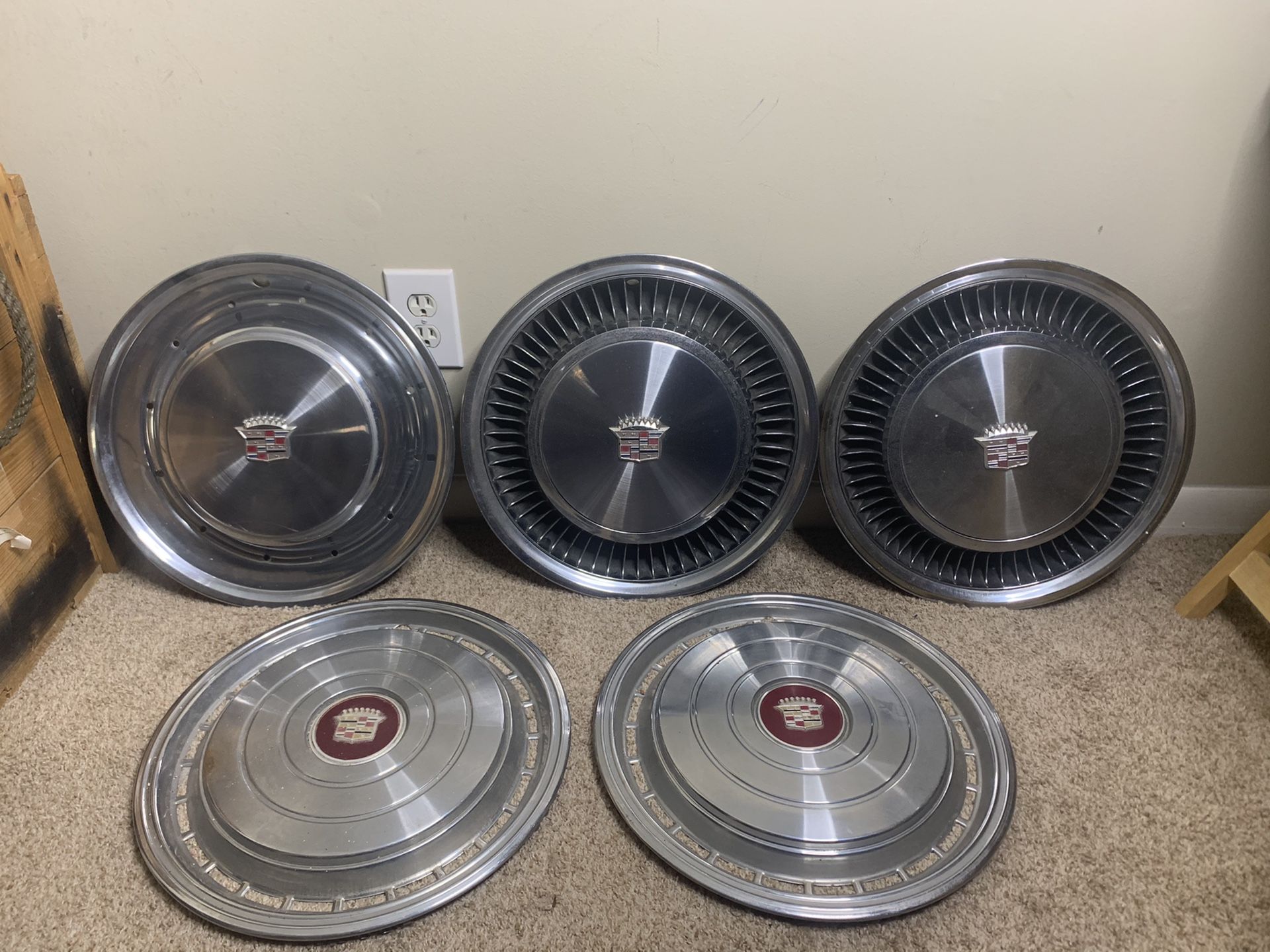 Vintage Cadillac Hubcaps