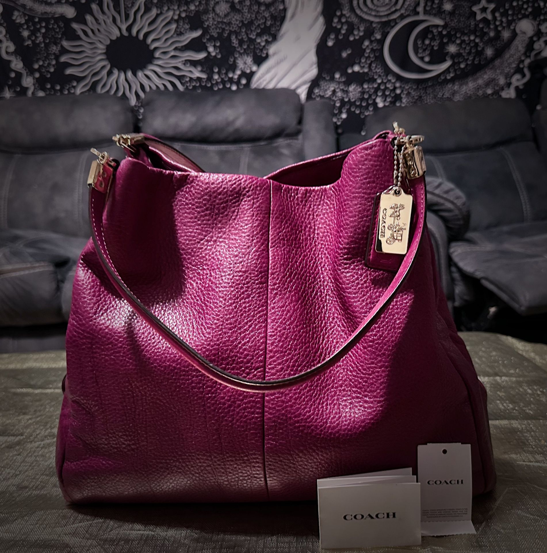 Vintage Coach Pink Hobo Bag shoulder bag