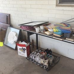 Free leftover Yard Sale items must pick up today