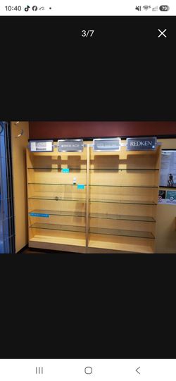 4 Large Salon Product Shelf Display Furniture
