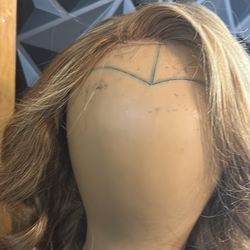 Blonde highlight Wig