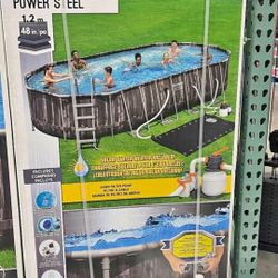 22x12x48 SWIMMING POOL WITH SOLAR WATER HEATER  🔥  (((New)))