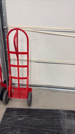 Red Steel Hand Truck Dolly
