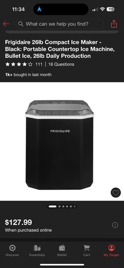 Frigidaire Bullet Ice Maker