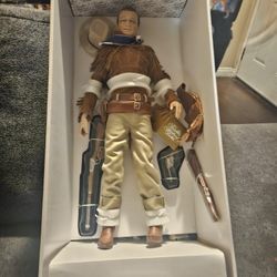 John Wayne Hondo Doll Talking Franklin Mint - In Box