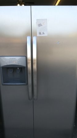 New scratch and dent Frigidaire side by side. On sale!