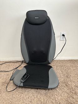 HoMedics Shiatsu Heated Massage Chair Seat Cushion Back Massager