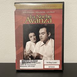 La Noche Avanza DVD Movie 1952 Mexico Spanish Pedro Armendariz B&W Vintage