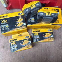 Dewalt XR Power Pack 20v Max 8 Ah Battery (NEW) (120 each Battery) 