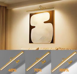 Craftersmark 24" Antique Brass LED Picture Light - Wireless & Dimmable