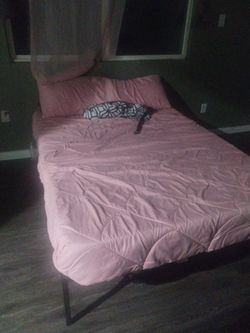 Full size bed mattress and frame