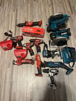 Milwaukee n Mikita tools