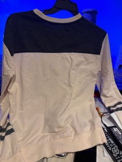 Color Block Long Sleeve Crew Neck Top