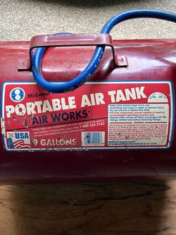 Portable air tank. 9 gallons