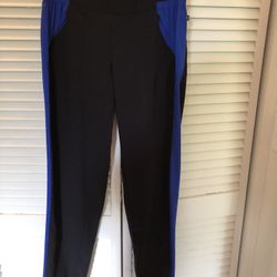 Fabletocs Women’s Joggers Small EUC Black Blue 