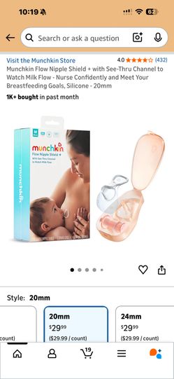Munchkin Flow Nipple Shield