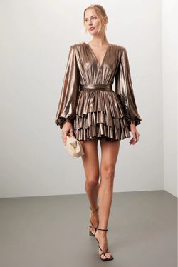 Bronx & Banco Bellerose Metallic Mini Dress Size M – Designer Party Dress