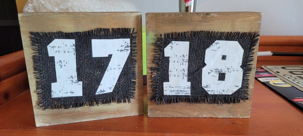 Wedding table numbers