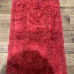 Red Bathroom Rug