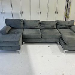 Double Chaise Sectional Couch!