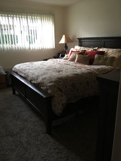 California King Bed Frame | Dark Espresso | Frame Only | Like New