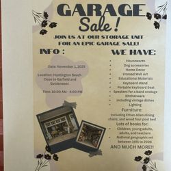 Garage Sale (at Storage Unit)