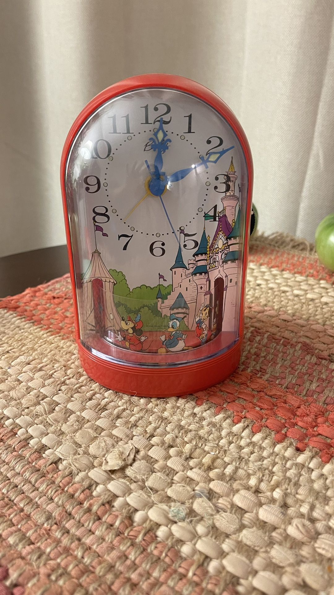 Vintage Mickey Alarm Clock With Revolving Parade