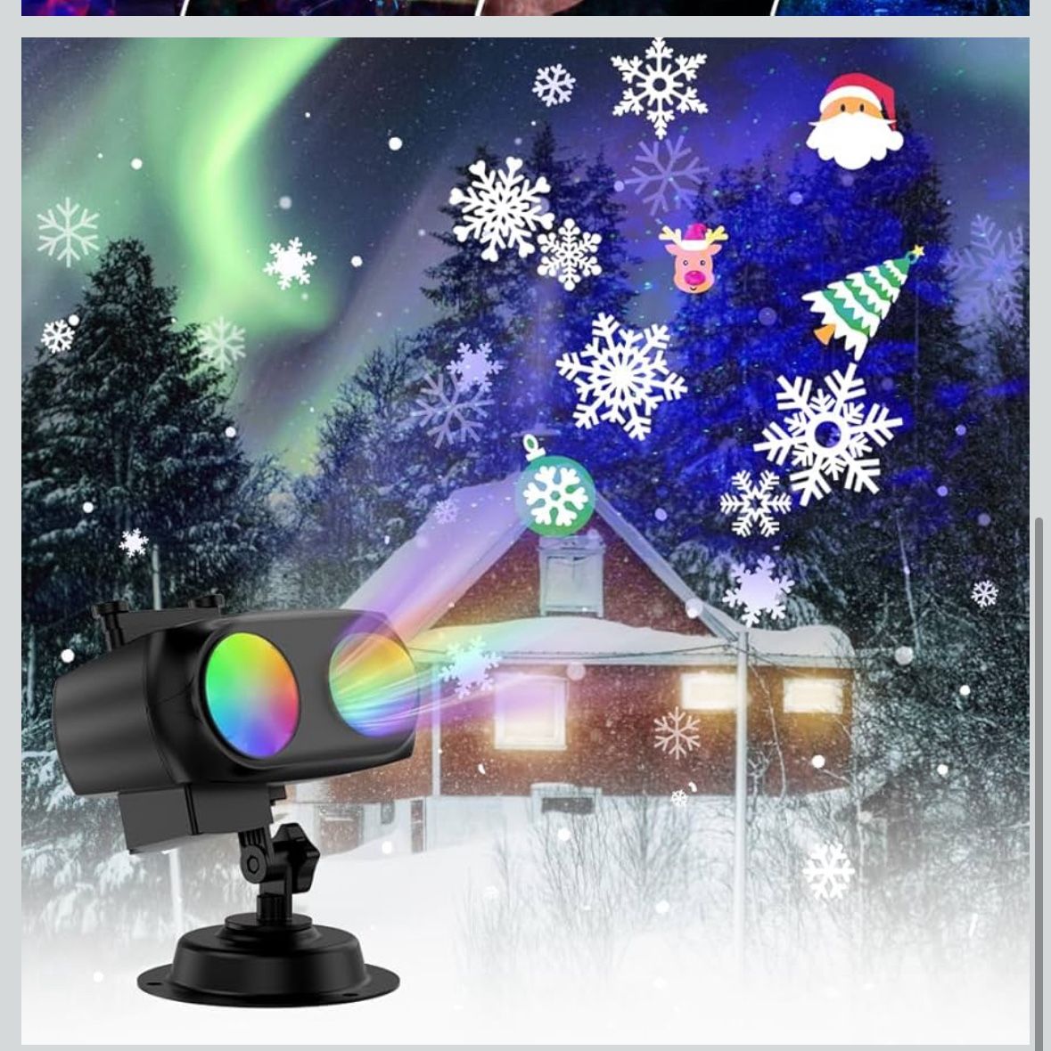 Eueiriup Holiday Projector Lights Outdoor w Remote Control Christmas Halloween