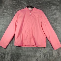 Charter Club Golf Jacket Womens Pink  Large 0007