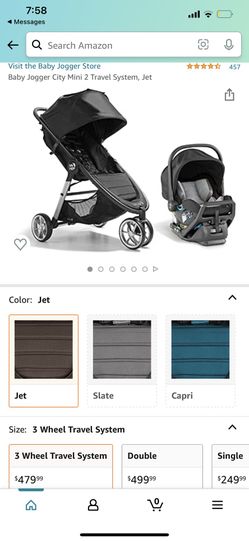 Baby jogger City stroller Mini 2 Travel System, Jet