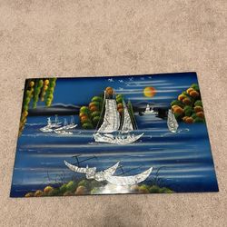 Vietnamese Lacquer Painting