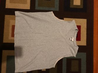 Grey sleeveless shirt