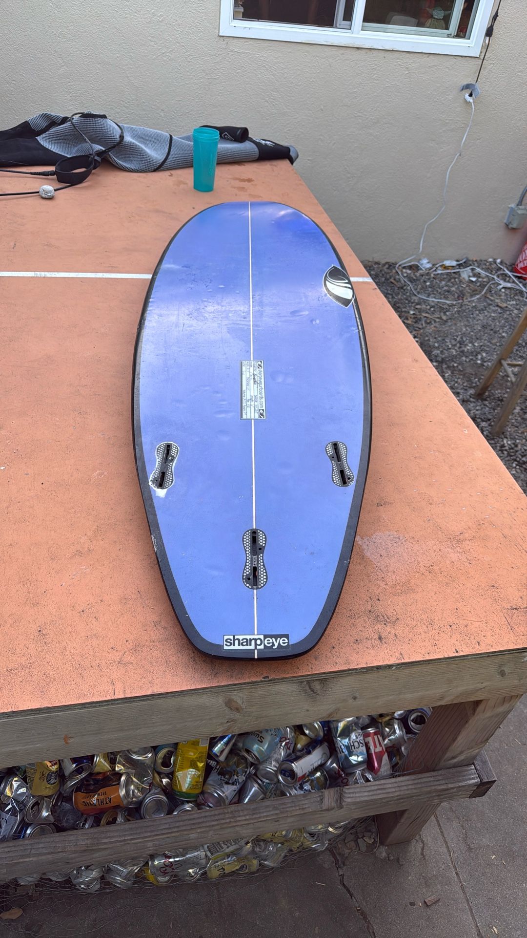 Cute Af 6’0 Purple Sharpeye Surfboard